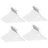 vidaXL 100 pcs Clothes Hanger Set Non-slip White Hardwood
