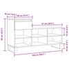 vidaXL Shoe Cabinet Sonoma Oak 102x36x60 cm Engineered Wood