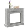 vidaXL Fireplace Surround Concrete Grey 100x30x87.5 cm Engineered Wood
