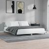 vidaXL Bed Frame without Mattress High Gloss White 160x200 cm