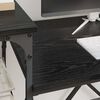 vidaXL Desk Black Oak 135 x 50 x 90 cm Engineered Wood