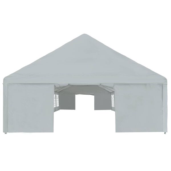 vidaXL Tent Fabric without Frame Grey 12 x 6 m PE