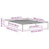 vidaXL Floor Bed Frame with Storage Brown 140 x 190 cm Solid pine wood