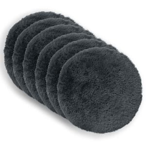 vidaXL Cushion with Pillow HEERLEN 6 pcs Anthracite PV Fleece