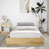 vidaXL Bed Frame without Mattress 90x200 cm Solid Wood Oak