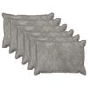vidaXL Throw Pillow 6 pcs HOUTEN Light Grey 40 x 60 cm