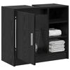 vidaXL Sink Cabinet Black Oak 63 x 29 x 55 cm Engineered wood