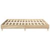 vidaXL Bed Frame without Mattress Sonoma Oak 160x200cm Engineered Wood