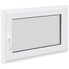 vidaXL Basement Window RISOR 90 x 60 cm PVC and Glass White