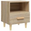 vidaXL Bedside Cabinets 2 pcs Sonoma Oak 40x35x47 cm