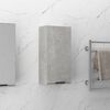 vidaXL Wall-mounted Bathroom Cabinet Concrete Grey 32x20x67 cm