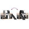 vidaXL Bunk Bed without Mattress with Slide White and Black 90x190 cm Single