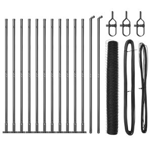 vidaXL Welded Wire Fence with Concrete Base 25 x 0.8 m (W x H)