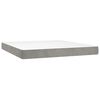 vidaXL Pocket Spring Bed Mattress Medium Light Grey 152x203x20cm Queen