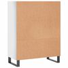 vidaxL Shelf Cabinet High Gloss White 69.5x32.5x90 cm Engineered Wood