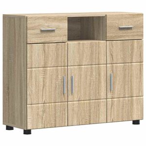 vidaXL Sideboard Sonoma oak 88.5 x 30.5 x 73 cm Engineered Wood