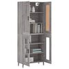 vidaXL Highboard Grey Sonoma 69.5x34x180 cm Engineered Wood