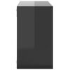 vidaXL Wall Cube Shelves 6 pcs High Gloss Grey 26x15x26 cm