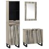 vidaXL Bathroom Furniture Set 3 pcs White Engineered Wood