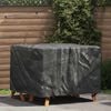 vidaXL Furniture Cover Plain Black 100 x 100 x 70 cm 420D
