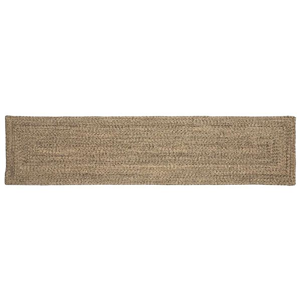 vidaXL Rug Natural and black 60 x 200 cm Jute