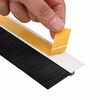 vidaXL Self-adhesive Door Brush Seals 12 pcs White 100 cm