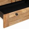 vidaXL Sideboard with Shelf Brown 90 x 33.5 x 75 cm Solid Mango Wood