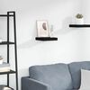 vidaXL Floating Wall Shelf Black 23x23.5x3.8 cm MDF