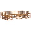 vidaXL Outdoor Sofa Set 10 pcs Natural Solid Acacia Wood