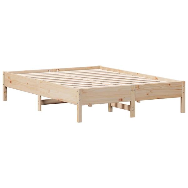 vidaXL Bed Frame without Mattress 140x190 cm Solid Wood Pine
