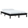 vidaXL Bed Frame without Mattress Black 160x200 cm Solid Wood