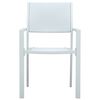 vidaXL Garden Chairs 4 pcs White Plastic Rattan Look