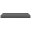 vidaXL Floating Wall Shelves 4 pcs High Gloss Grey 50x23x3.8 cm MDF