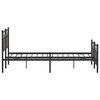 vidaXL Metal Bed Frame without Mattress Brown Oak 180x200 cm Super King