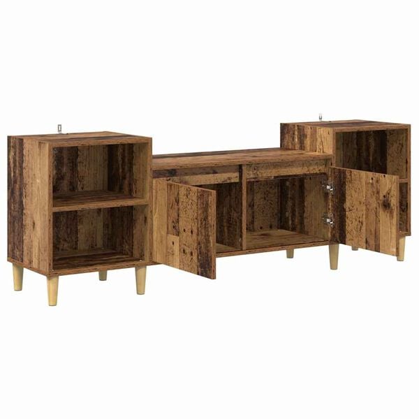 vidaXL TV Cabinet Old Wood 160 x 35 x 55 cm Engineered Wood