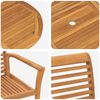 vidaXL Garden Dining Set 7 pcs Brown Solid Teak wood