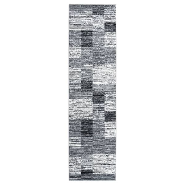 vidaXL Runner Rug BCF Grey 80x300 cm