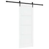 vidaXL Sliding Door ORKDAL 78 x 202 cm Engineered Wood White and Black