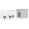 vidaXL Chicken Cage Grey 300x91x100 cm Galvanised Steel