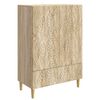 vidaXL Sideboard Sonoma Oak 66 x 34.5 x 95 cm Engineered Wood