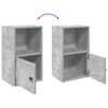vidaXL Bookcase Concrete Grey 31x24x52 cm Engineered Wood