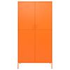 vidaXL Wardrobe Orange 90x50x180 cm Steel