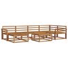 vidaXL Outdoor Sofa Set 7 pcs Natural Solid Acacia Wood