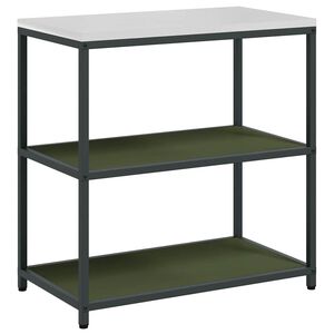 vidaXL Kitchen Storage with Shelf Olive Green 90 x 50 x 92 cm Steel