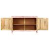 vidaXL Sideboard Light Pink 110x35x70 cm Solid Mango Wood
