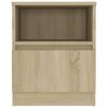 vidaXL Bed Cabinets 2 pcs Sonoma Oak 40x40x50 cm Engineered Wood