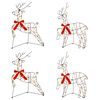 vidaXL Christmas Reindeer 4 pcs 180 LEDs Warm White