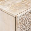 vidaXL Bed cabinet with Drawer White 50 x 33 x 60 cm Solid Mango Wood