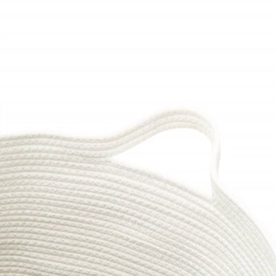 vidaXL Storage Basket Grey and White Ø49x65 cm Cotton