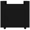 vidaXL Desk Trolley Black 60x45x60 cm Engineered Wood